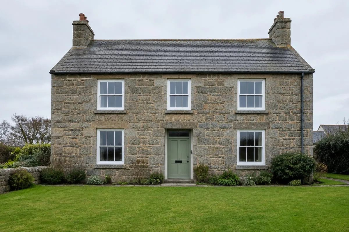 Illustrative Cornish stone house for structural surveys